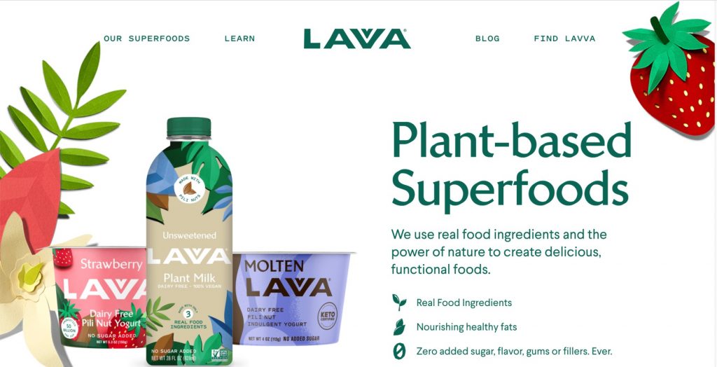 lavva homepage screenshot