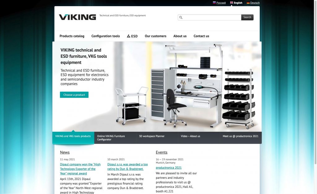 Viking_homepage_screenshot